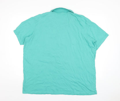 Mens UK Size 3XL Cotton Traders Green  T-Shirt