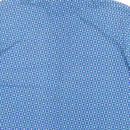 Womens UK Size S Gap Blue Basic Button-Up