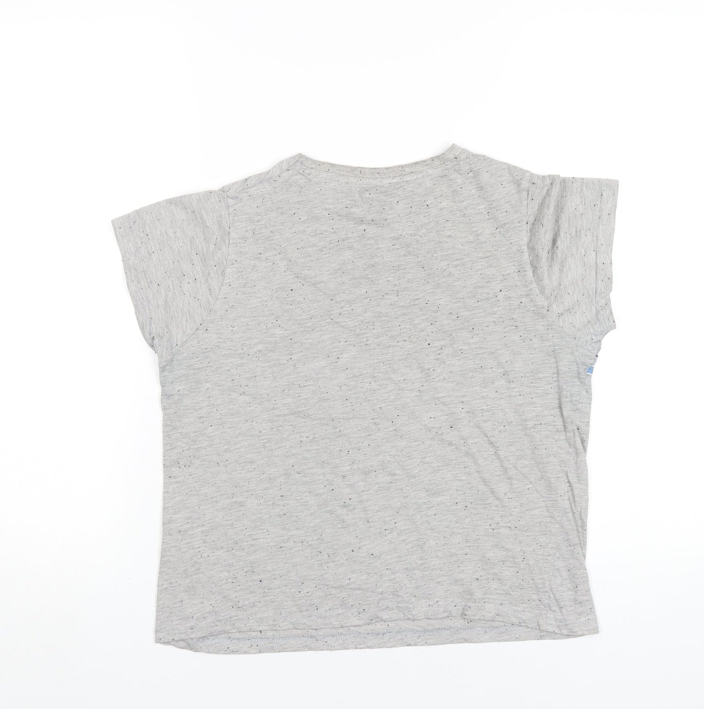 Womens UK Size 6 Disney Grey Basic T-Shirt