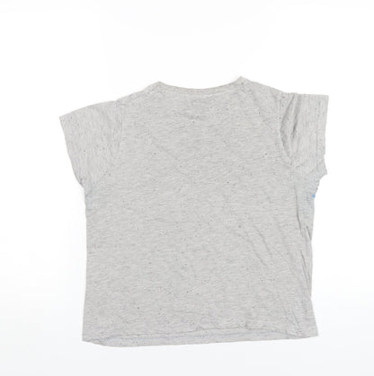 Womens UK Size 6 Disney Grey Basic T-Shirt