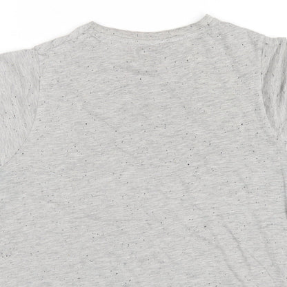 Womens UK Size 6 Disney Grey Basic T-Shirt