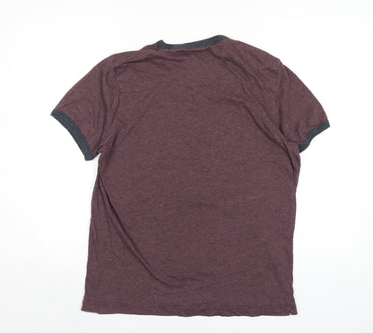 Mens UK Size XL French Connection Purple  T-Shirt