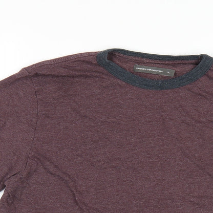 Mens UK Size XL French Connection Purple  T-Shirt