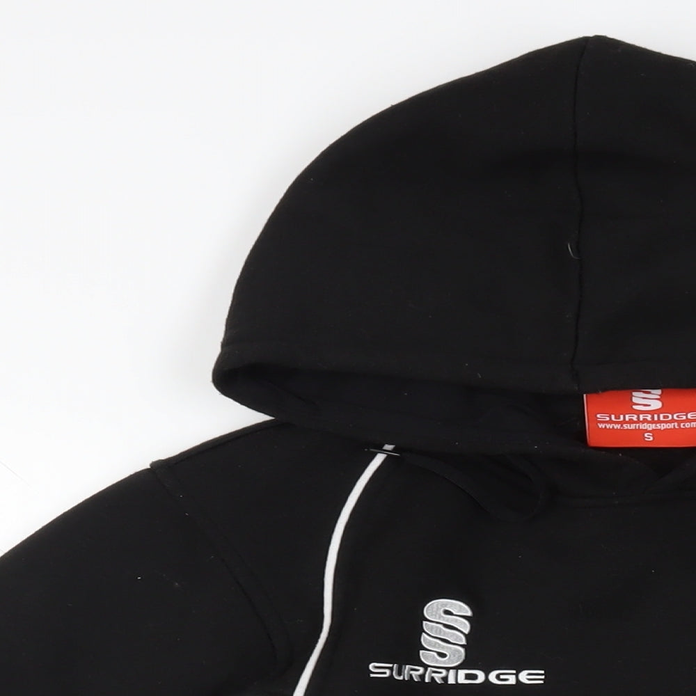 Surridge Mens Black Polyester Pullover Hoodie Size S - Bells Yew Green Cricket Club