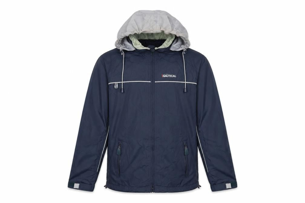 Mens UK Size S Nautical Blue Windbreaker Coat