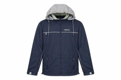 Mens UK Size S Nautical Blue Windbreaker Coat