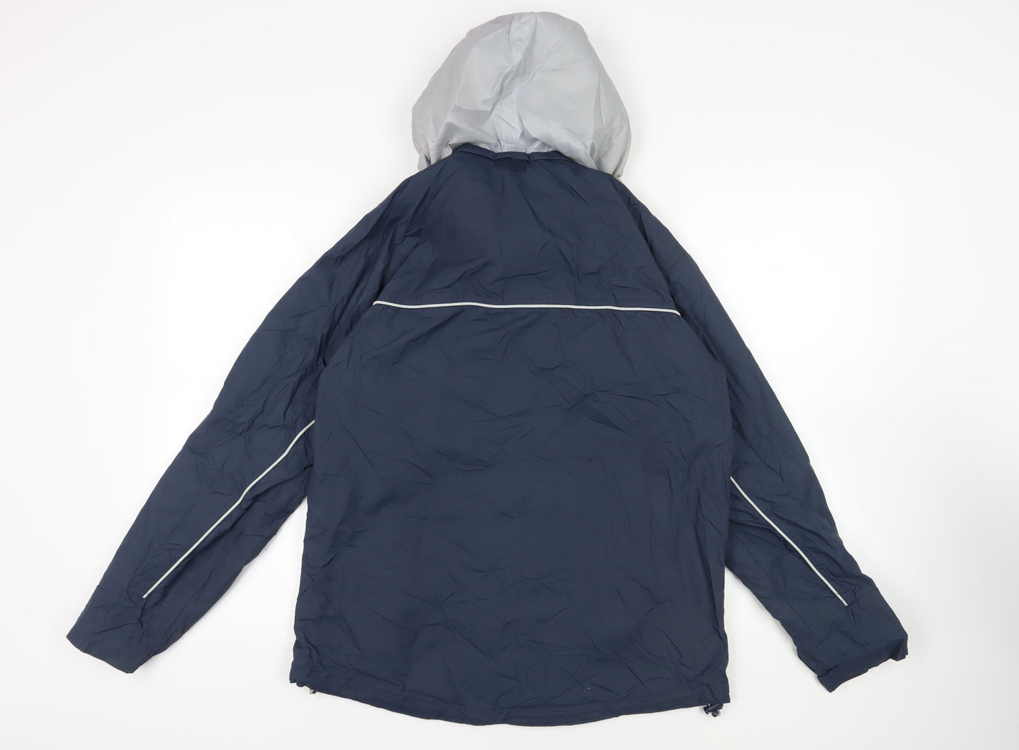 Mens UK Size S Nautical Blue Windbreaker Coat