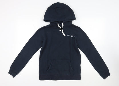 Womens UK Size 10 Jack Wills Blue Pullover Hoodie
