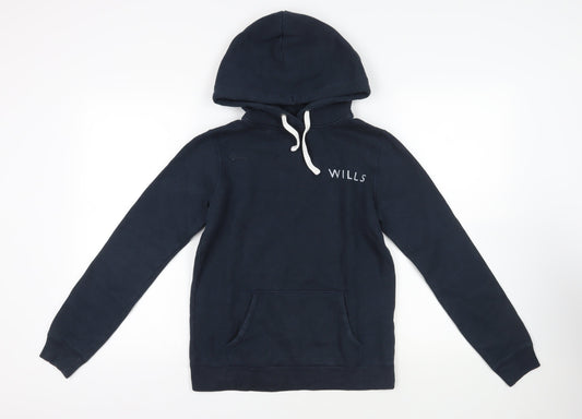 Womens UK Size 10 Jack Wills Blue Pullover Hoodie