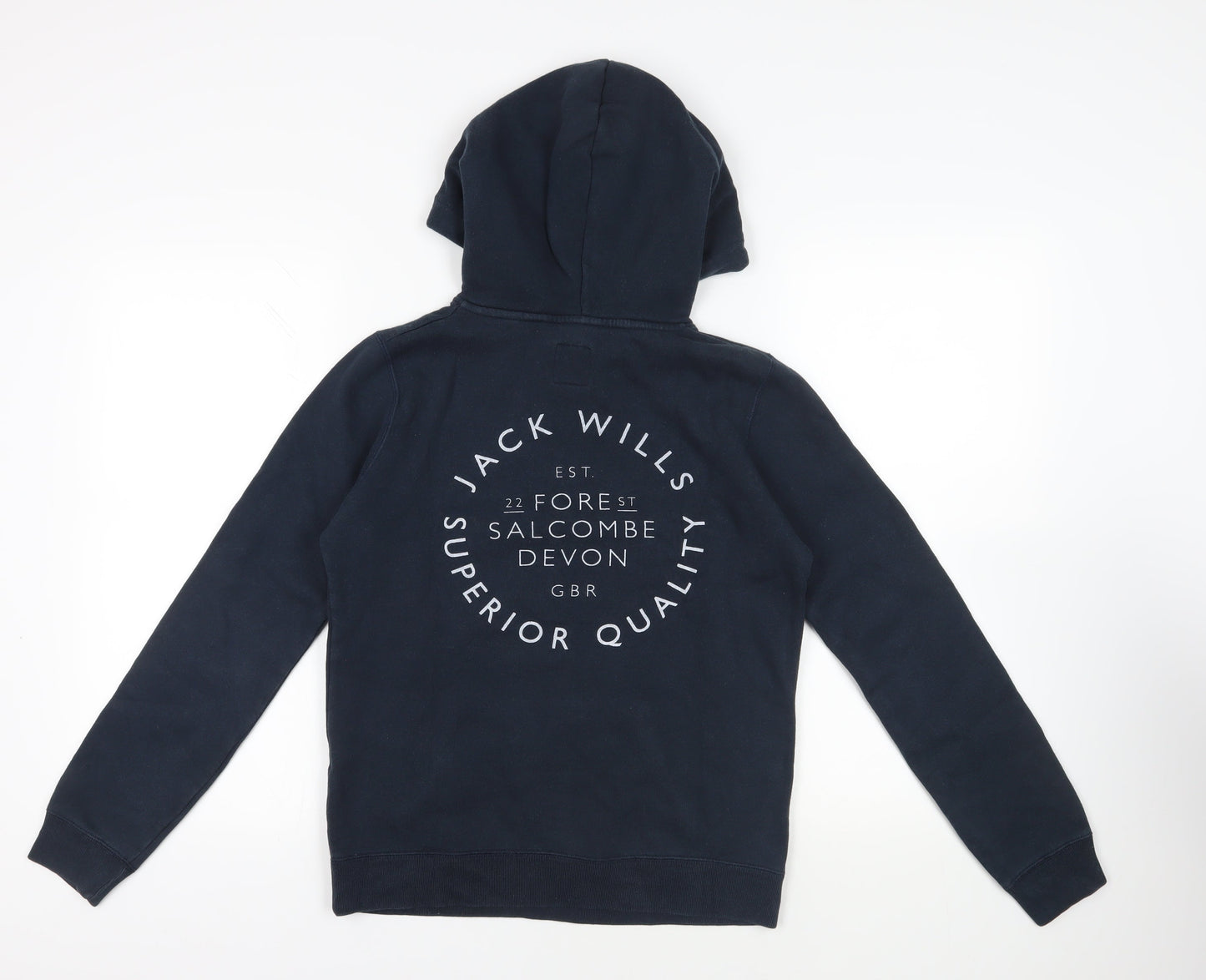 Womens UK Size 10 Jack Wills Blue Pullover Hoodie