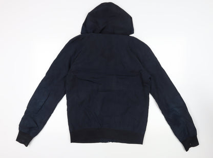 Antony Morato Mens Blue Windbreaker Jacket Size M Zip - Hooded Lightweight