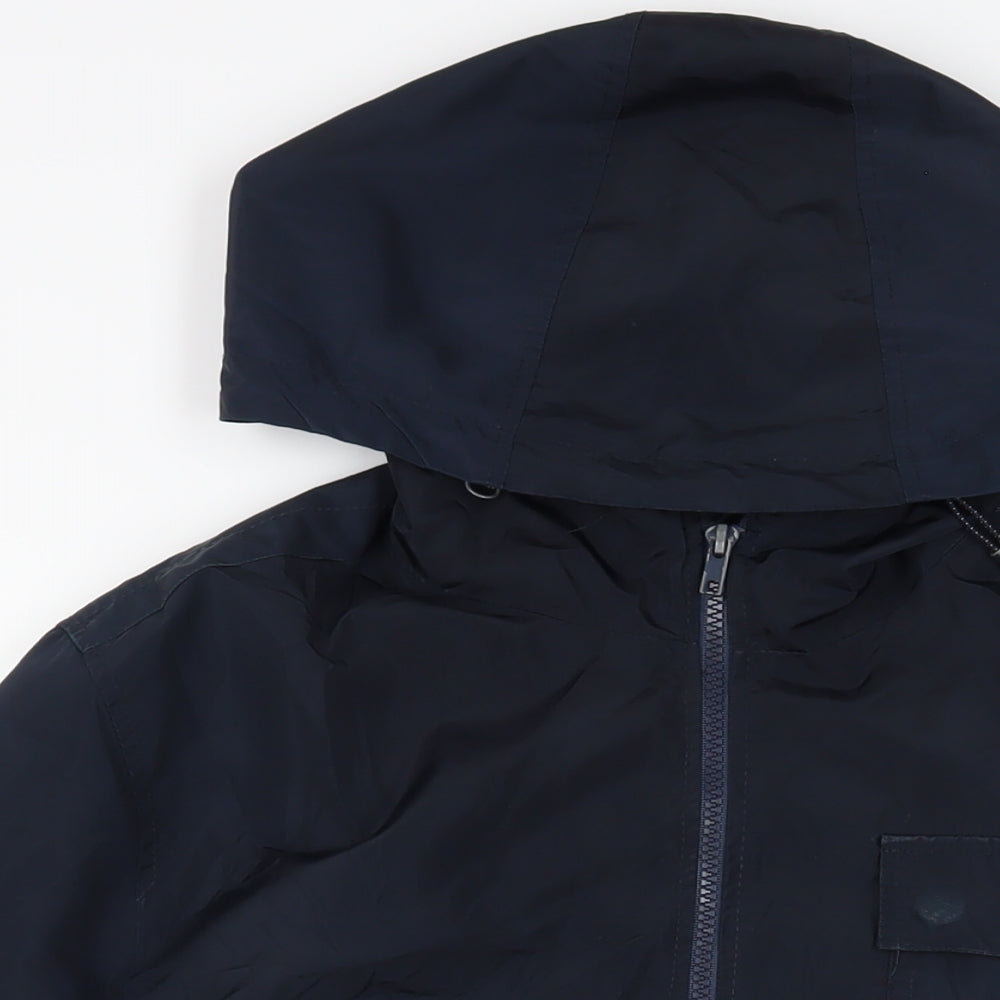 Antony Morato Mens Blue Windbreaker Jacket Size M Zip - Hooded Lightweight