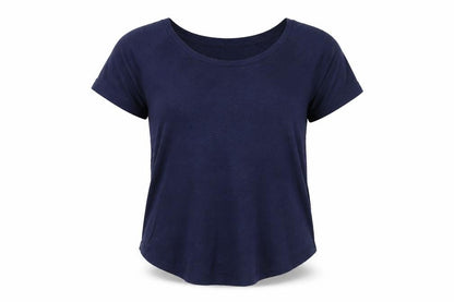 Gap Womens Blue Cotton Basic T-Shirt Size M Round Neck