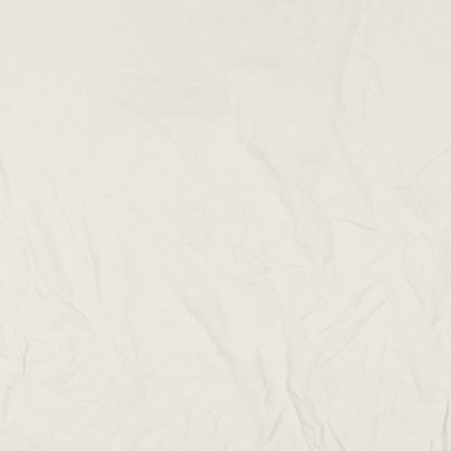 H&M Mens Beige Cotton Polo Size XL Collared Button - Paris