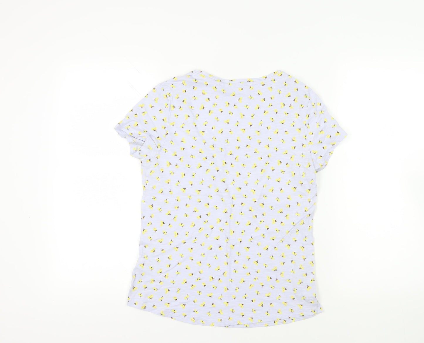 Womens UK Size 12 Marks and Spencer Blue Basic T-Shirt