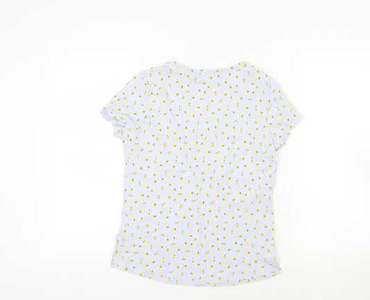 Womens UK Size 12 Marks and Spencer Blue Basic T-Shirt
