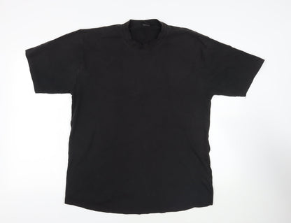 Ferrari Mens Black Cotton T-Shirt Size XL Crew Neck
