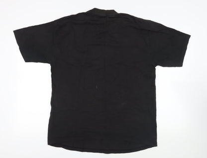 Ferrari Mens Black Cotton T-Shirt Size XL Crew Neck