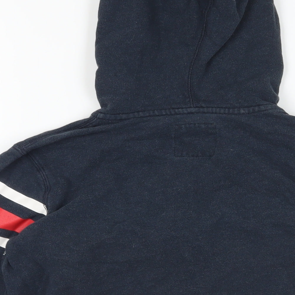 Levi's Boys Blue Cotton Full Zip Hoodie Size 12 Years Zip - Logo Pockets