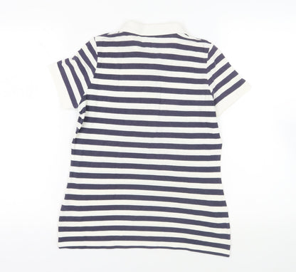 Womens UK Size 12 Marks and Spencer Blue Basic Polo