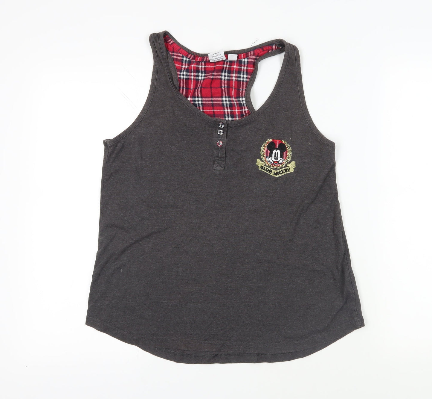 Womens UK Size S Disney Grey Basic Tank
