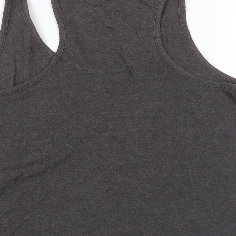 Womens UK Size S Disney Grey Basic Tank