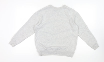 The Flintstones Womens Grey Cotton Pullover Sweatshirt Size S Pullover