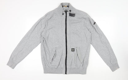 Mens UK Size XL Duck and Cover Grey Full Zip Sweatshirt