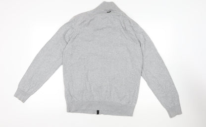 Mens UK Size XL Duck and Cover Grey Full Zip Sweatshirt