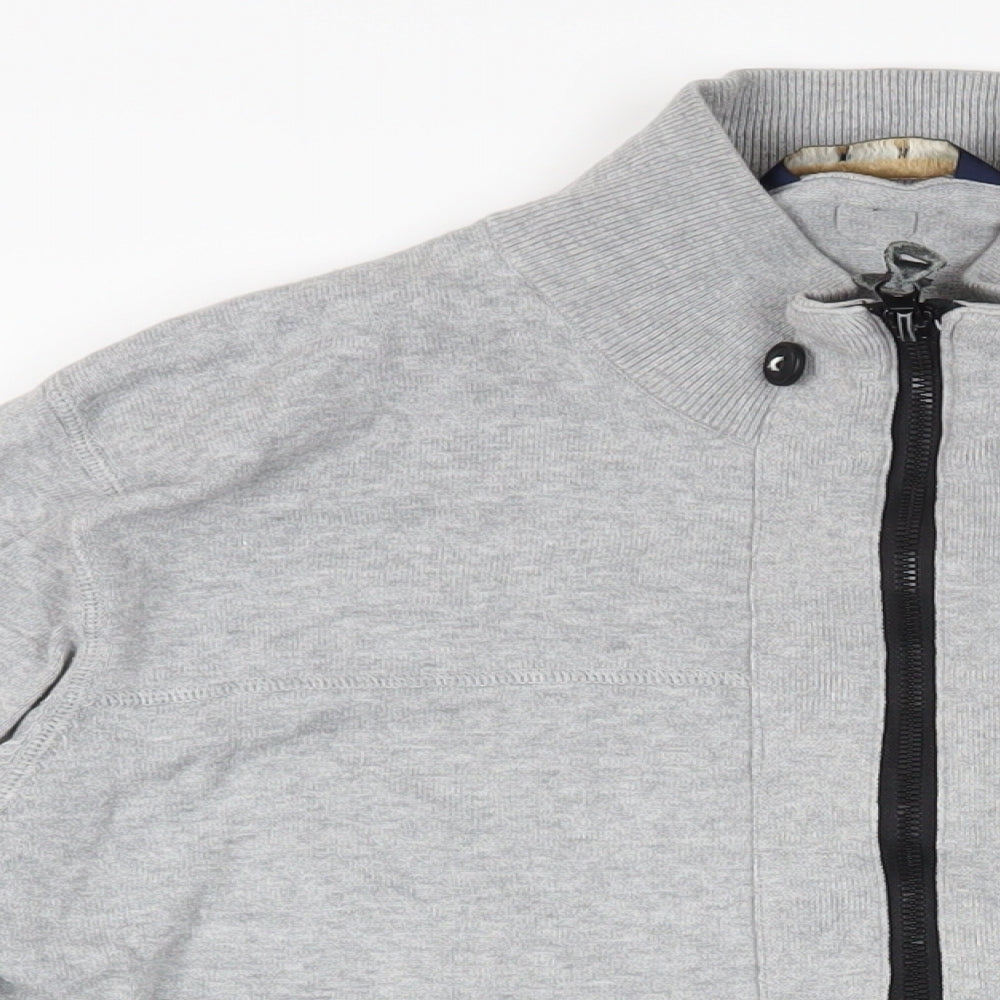 Mens UK Size XL Duck and Cover Grey Full Zip Sweatshirt