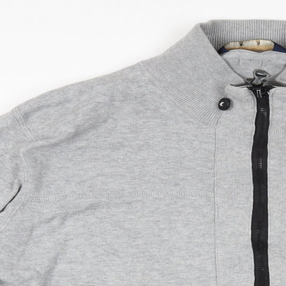 Mens UK Size XL Duck and Cover Grey Full Zip Sweatshirt