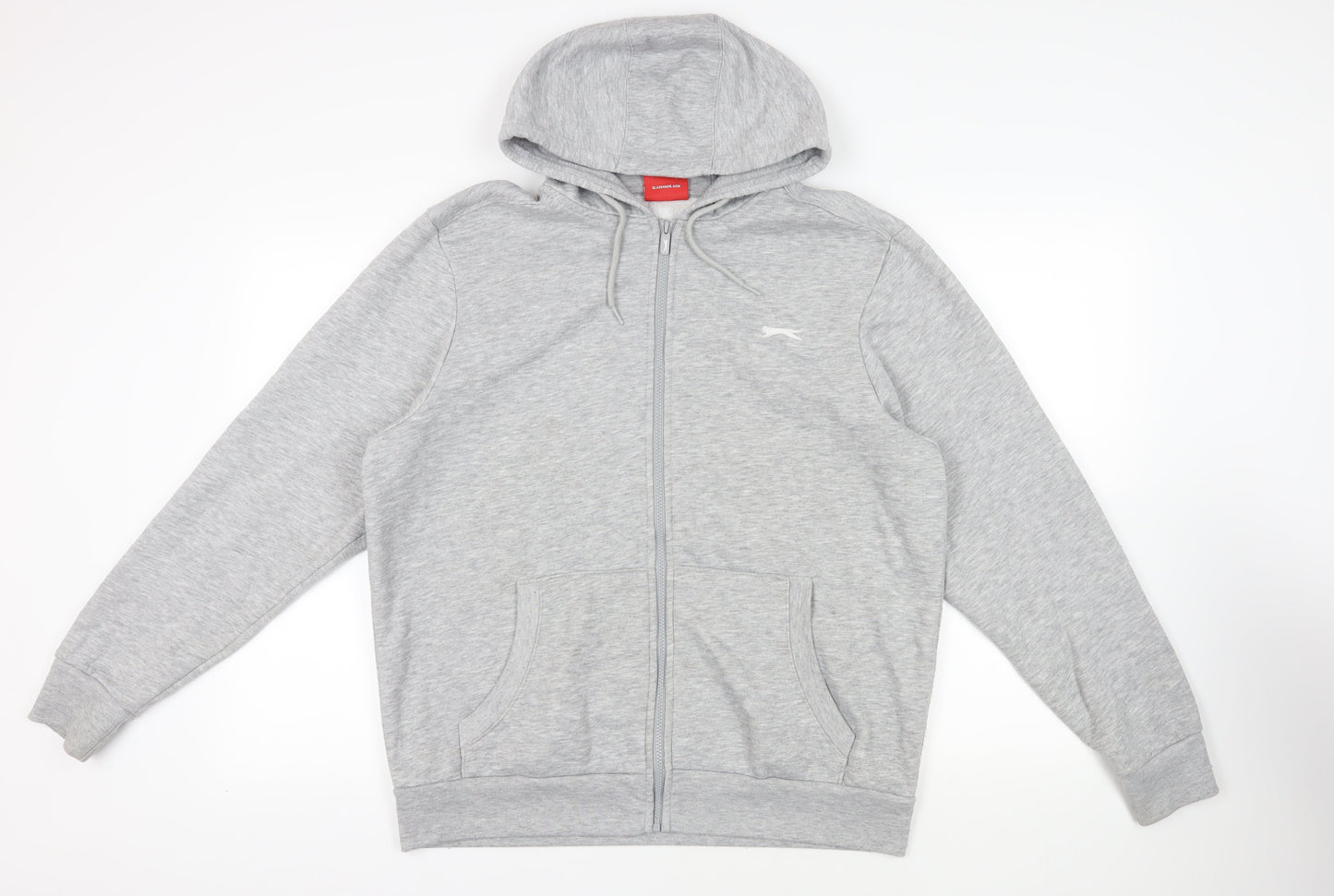 Mens UK Size L Slazenger Grey Full Zip Hoodie