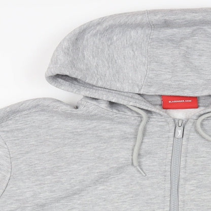 Mens UK Size L Slazenger Grey Full Zip Hoodie