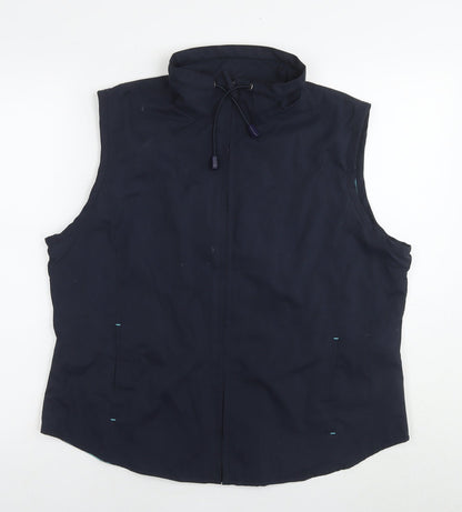 Womens UK Size 18 St Bernard Blue Gilet