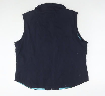 Womens UK Size 18 St Bernard Blue Gilet
