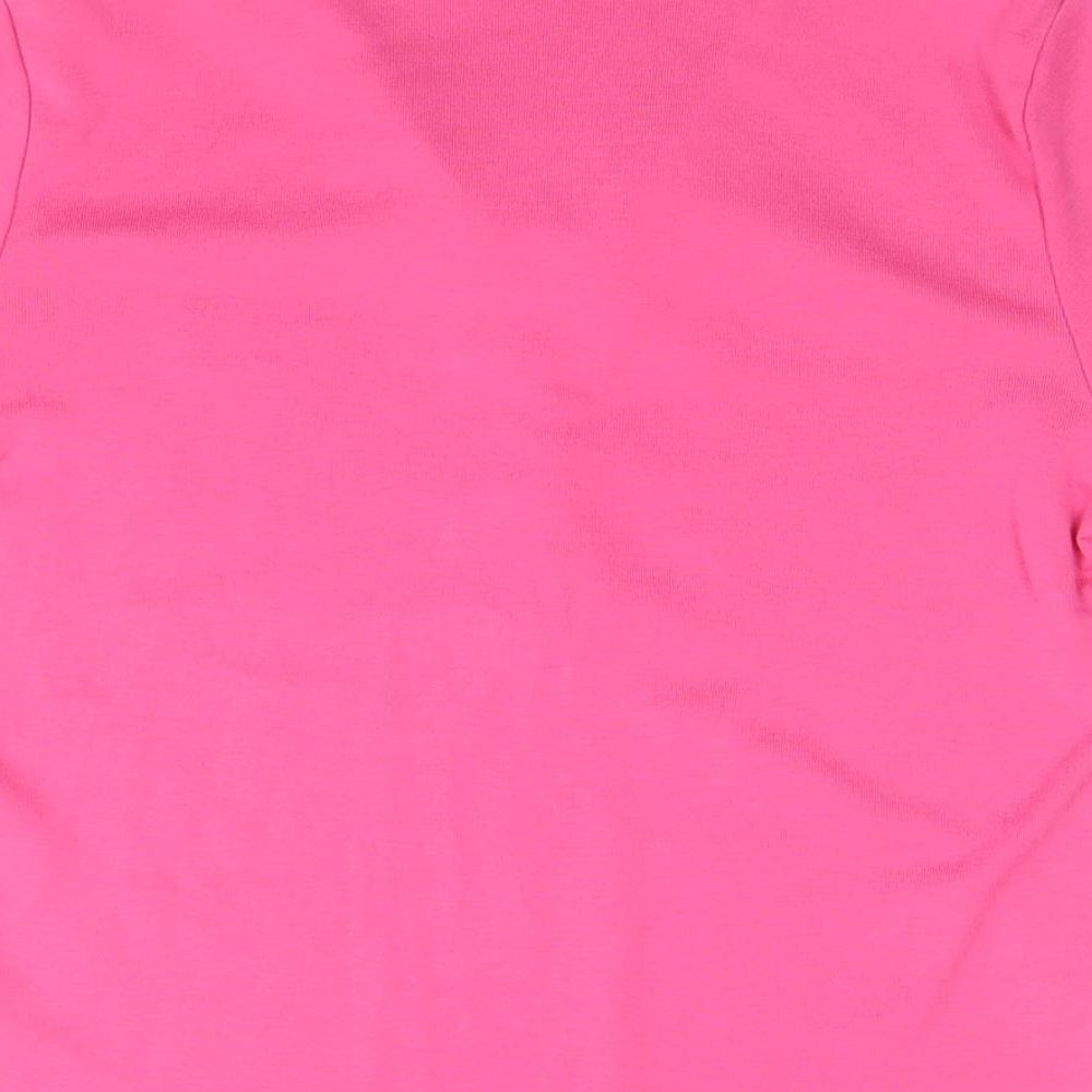 Womens UK Size M First Avenue Pink Basic Polo