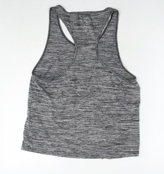 USA Pro Womens Grey Polyester Basic Tank Size 14 Round Neck Pullover