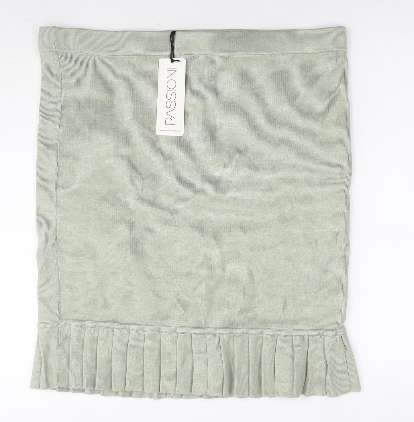 Passioni Womens Green Viscose Straight & Pencil Skirt Size 2XL