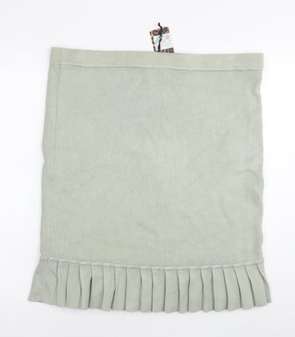 Passioni Womens Green Viscose Straight & Pencil Skirt Size 2XL