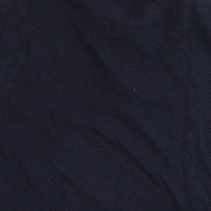 Gunn Mens Blue Cotton Polo Size XL Collared Pullover