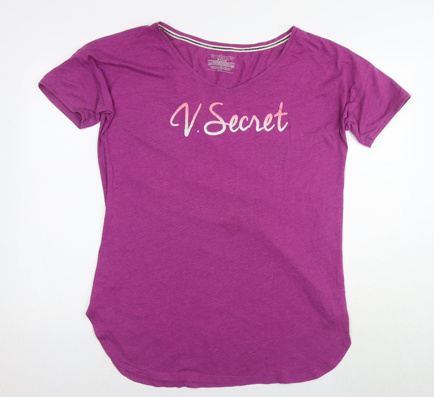 Womens UK Size M Victoria's Secret Purple Tunic T-Shirt