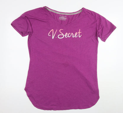 Womens UK Size M Victoria's Secret Purple Tunic T-Shirt