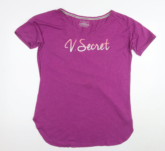 Womens UK Size M Victoria's Secret Purple Tunic T-Shirt