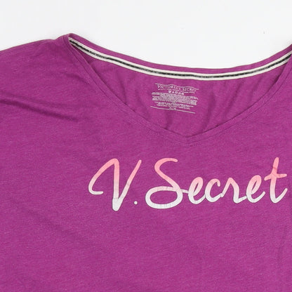 Womens UK Size M Victoria's Secret Purple Tunic T-Shirt
