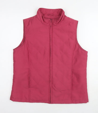 Womens UK Size 10 EWM Red Gilet