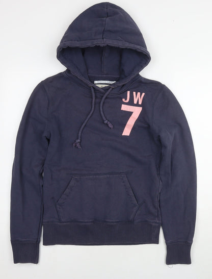 Womens UK Size 10 Jack Wills Blue Pullover Hoodie