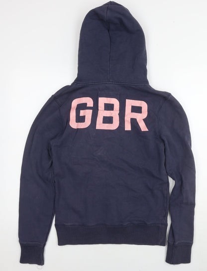 Womens UK Size 10 Jack Wills Blue Pullover Hoodie