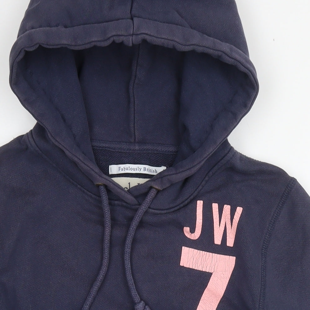 Womens UK Size 10 Jack Wills Blue Pullover Hoodie