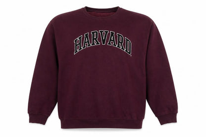 Harvard Mens Purple Cotton Pullover Sweatshirt Size M - Logo