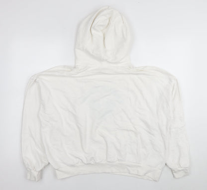 Pacific Republic Womens White Cotton Pullover Sweatshirt Size M Pullover - Tennis Club